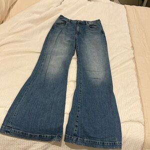 Rollas high waist flare jeans; worn handful of times. So flattering!
